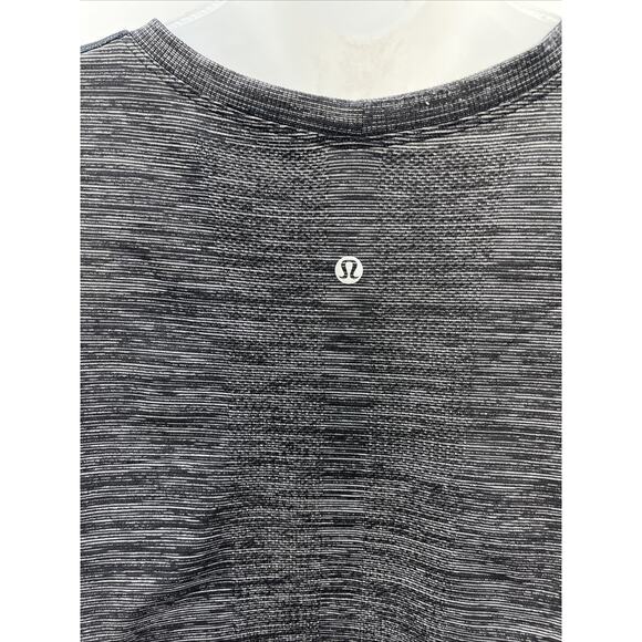 Lululemon Long Distance Short Sleeve Heathered Black First Release Tee T-Shirt 6 - Picture 5 of 8
